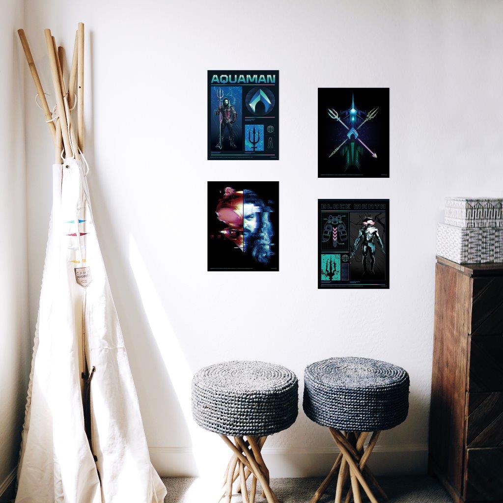 Aquaman and the Lost Kingdom (Atlantis Vs Necrus) TrendyPrint™ Wall Art Set TP08100571